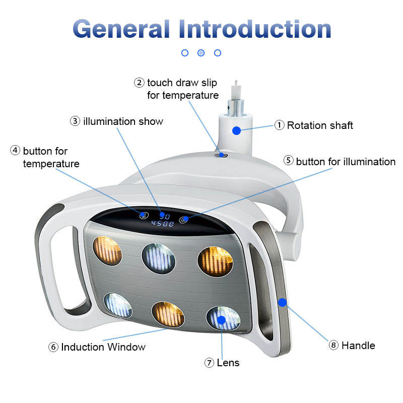 KY KY-P128 Dental Unit Chair Light Implant LED Shadowless Lamp for Dental Unit